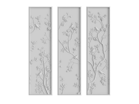  墙面装饰组件212号3d模型 