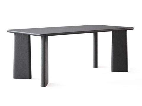  OM Siori Ply 餐桌 2000x10003d模型 