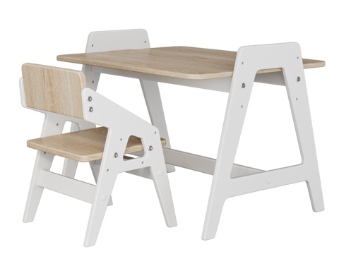  OM儿童成长桌椅套装3d模型 