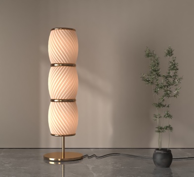  现代落地灯3d模型 