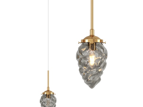  斯蒂尔福特吊灯，奶油系列3d模型 