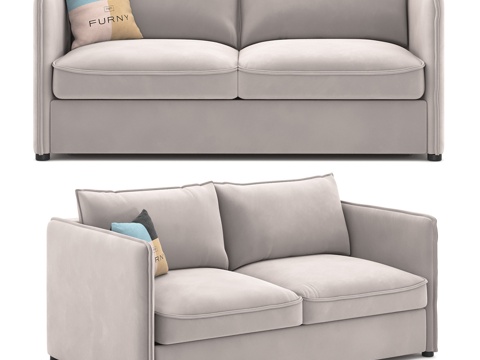  OM The Furny 汉普顿沙发床 175x108x943d模型 