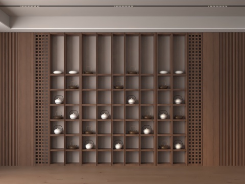  现代置物柜3d模型 