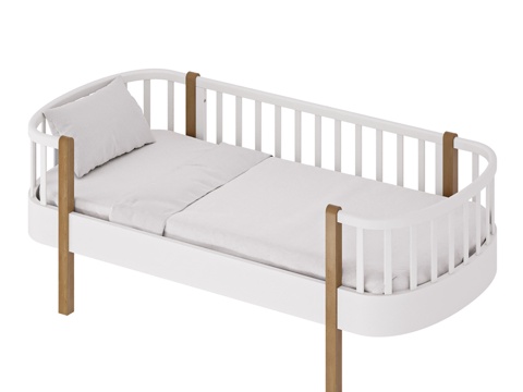  OM青少年经典床3d模型 