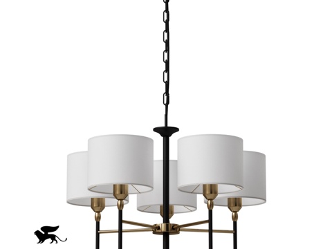  ARTE灯具OM A4090LM-5BK3d模型 