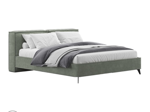  带腿OM Loft迷你床3d模型 