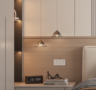  现代轻奢吊灯3d模型 