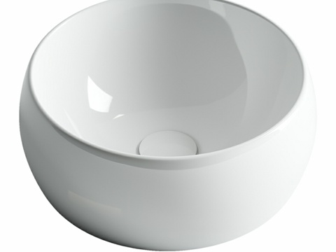  OM 悬挂式圆形洗脸盆 Element 395x395x13d模型 