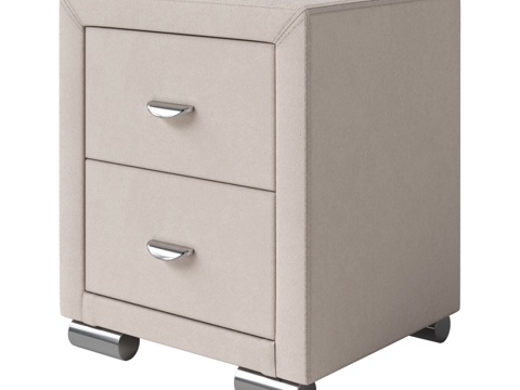  奥玛柔软系列床头柜-23d模型 