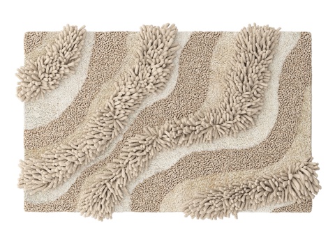  民族系列沙色浴室地垫3d模型 