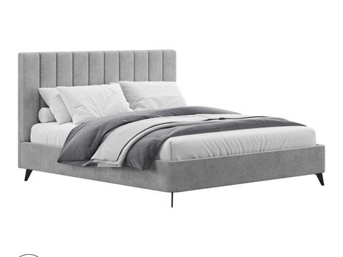  OM床亚特兰大金属腿款3d模型 