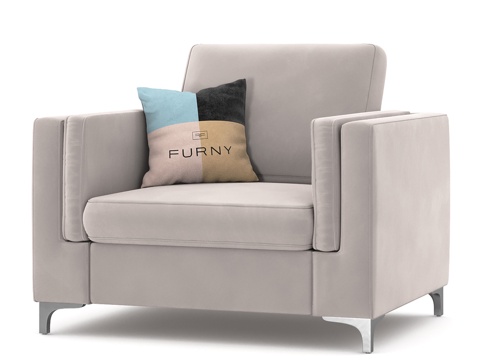  OM The Furny 米兰扶手椅3d模型 