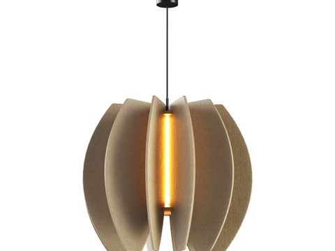  吸音吊灯 D300xH260mm OM3d模型 