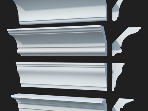  光滑檐口套装 #42 LepGrand3d模型 