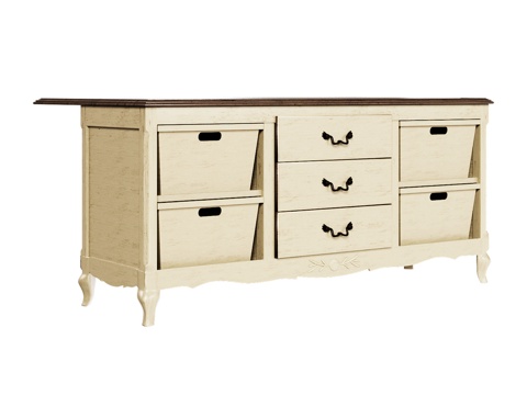  经典风格OM岛式3d模型 