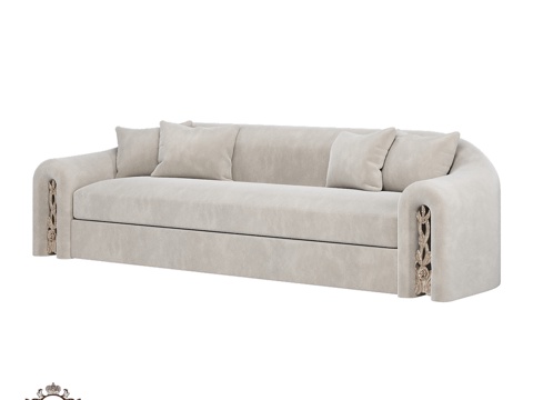  (OM) 尼科尔轻盈三人沙发 罗曼诺家居3d模型 