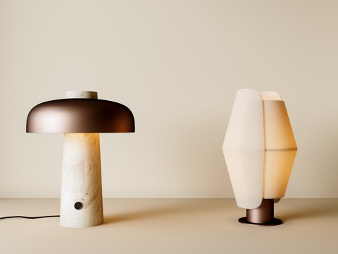  现代台灯3d模型 