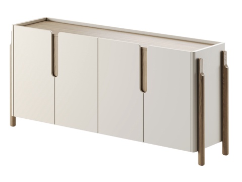  OM 基本款四门180厘米抽屉柜3d模型 