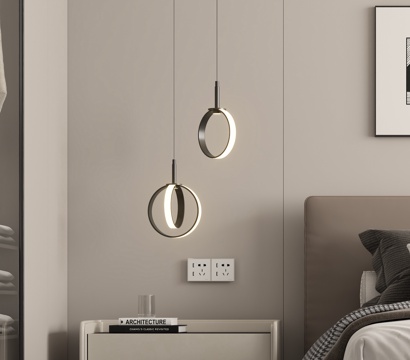  现代床头小吊灯3d模型 