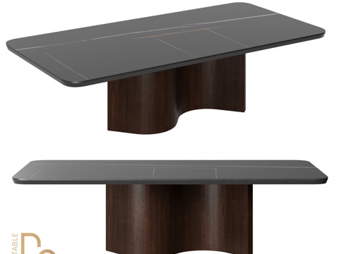  D2 Wave咖啡桌3d模型 