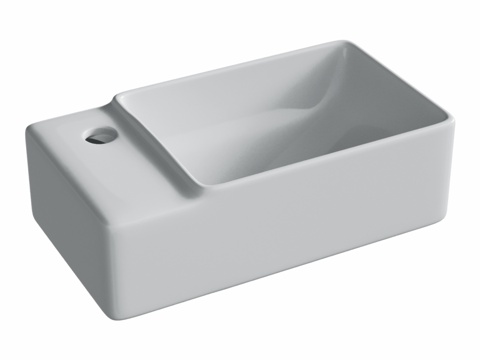  OM 壁挂式矩形洗手盆（右侧盆体3d模型 
