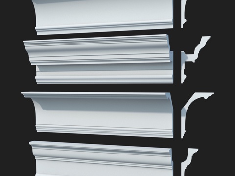  光滑窗帘盒套装 #45 LepGrand3d模型 