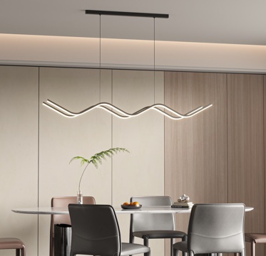  长条吊灯3d模型 