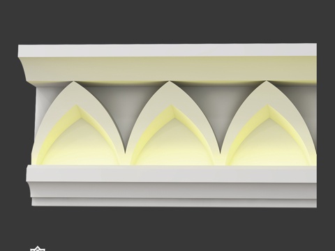  带照明的檐口 Ks 13353d模型 