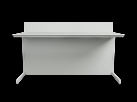  学生实验桌3d模型 