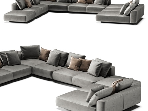  FIFTYFOURMS Leggero 11 模块化沙发3d模型 