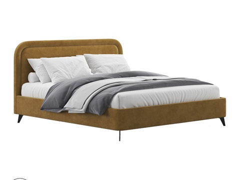  OM QUIN 带脚床3d模型 