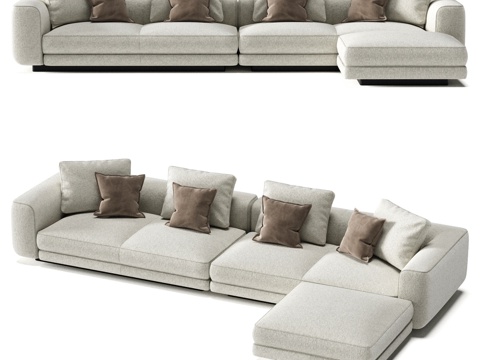  FIFTYFOURMS Harmonia 7 模块化沙发3d模型 