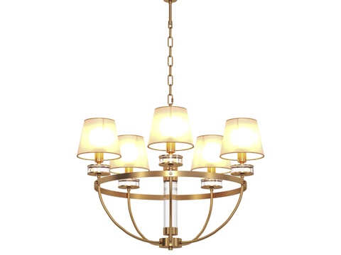  OM 带灯罩吊灯 LH71251, Ambrella3d模型 