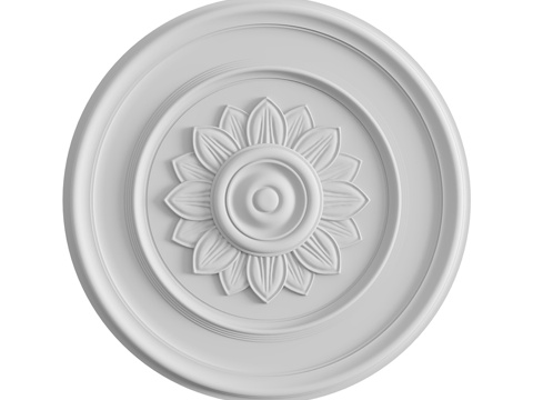  灰泥装饰花饰143号3d模型 