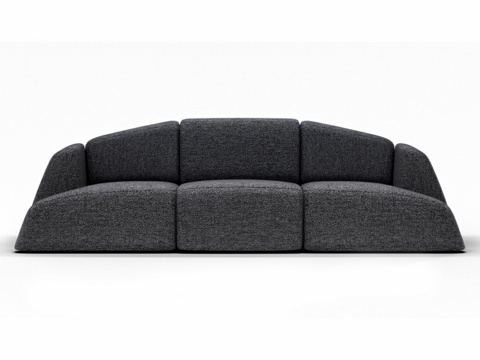  OM Siori Trapeze 沙发 300x115x853d模型 