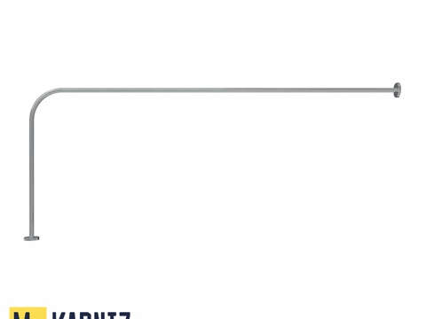  浴室窗帘盒 Mr.KARNIZ 转角款 170x703d模型 