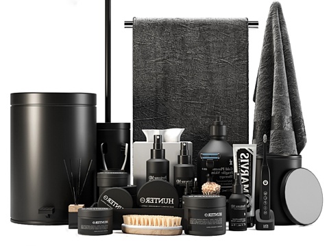  现代卫浴用品3d模型 