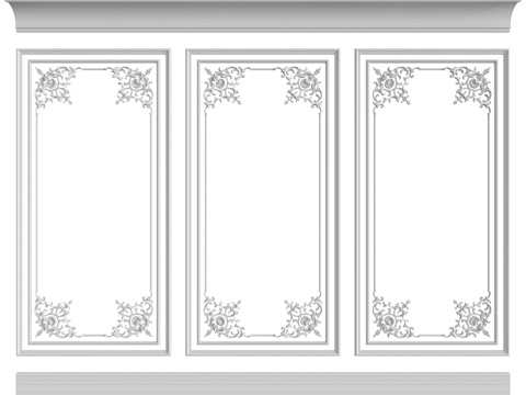  墙面组合 #1733d模型 