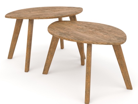  波西米亚咖啡桌3d模型 