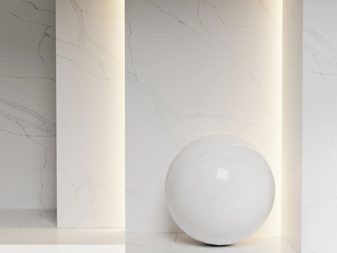 石英石 Noblle Quartz Q757 卡拉卡塔金3d模型