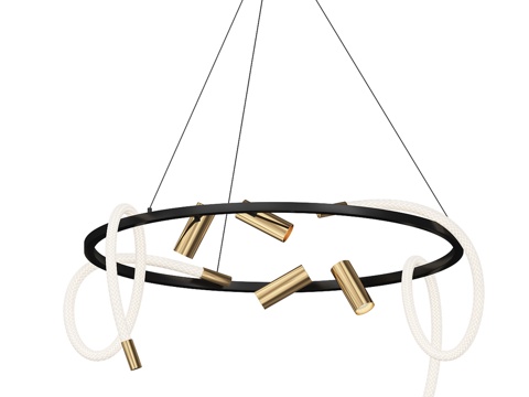  凯莉黑青铜枝形吊灯 08039K-80A,19(20)3d模型 