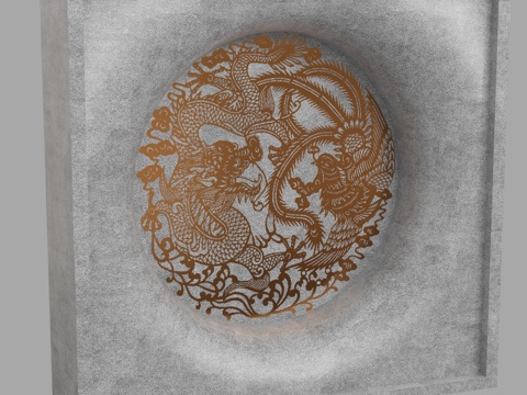  现代背景墙3d模型 