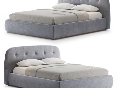  OM 索菲亚床3d模型 