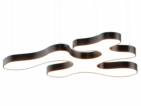  云系列S2100 OM LED吊灯3d模型 