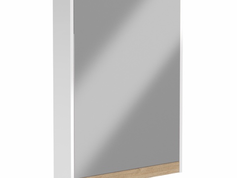  OM 镜柜 STWORKI 斯德哥尔摩 R 60 白色，木纹3d模型 