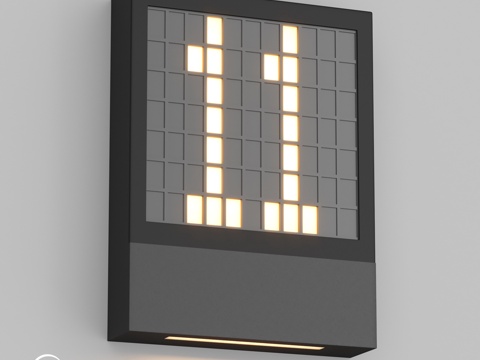  OM灯具 LGD-SIGN-WALL-S150x200-3W3d模型 