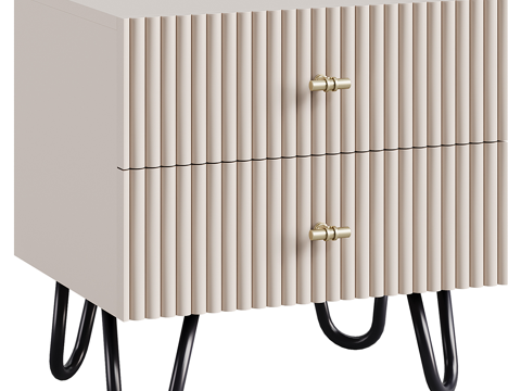  现代简约床头柜 床头柜 矮柜 装饰柜3d模型 