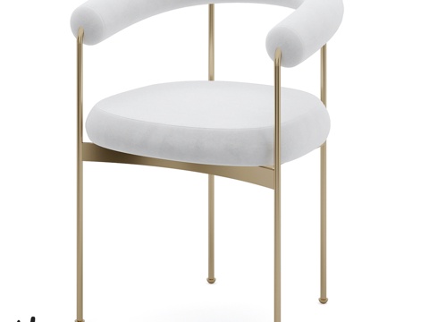  (OM)普拉亚金属餐椅3d模型 