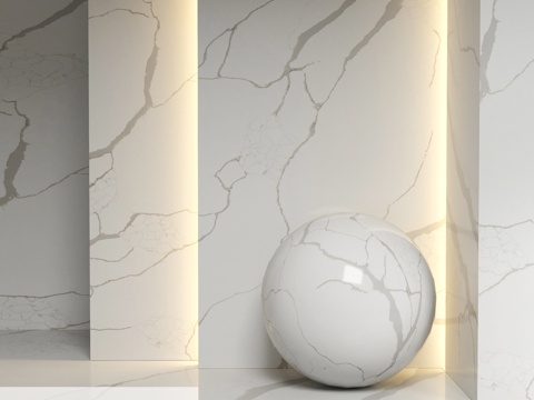  石英石 Noblle Quartz Q740 卡拉卡塔维纳托3d模型 