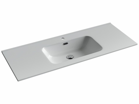  OM悬挂式洗脸盆 Element 1210x465x1803d模型 